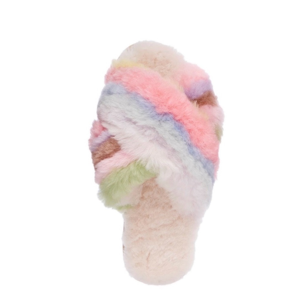 Emu Multicolor Fuzzy Slippers